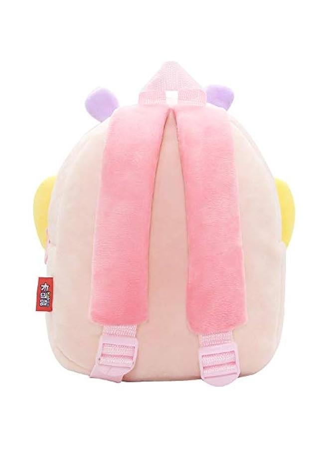 Cute Toddler Backpack Toddler Bag Plush Animal Cartoon Mini Travel Bag for Baby Girl Boy 2-6 Years(Colorful erfly) - Image 4